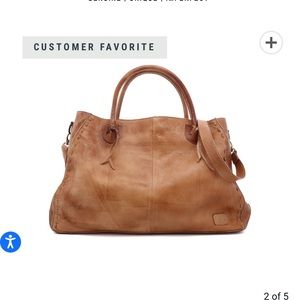 Bed Stu Rockaway, tan rustic leather satchel